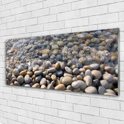 Quadro in vetro acrilico Pietre, acqua, arte