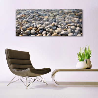 Quadro in vetro acrilico Pietre, acqua, arte