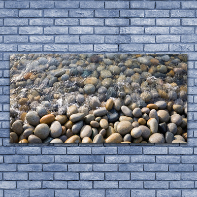 Quadro in vetro acrilico Pietre, acqua, arte