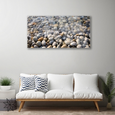 Quadro in vetro acrilico Pietre, acqua, arte