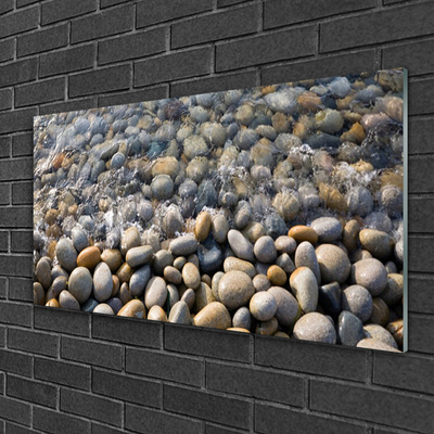 Quadro in vetro acrilico Pietre, acqua, arte