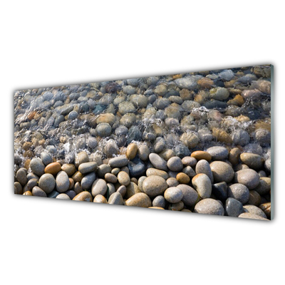 Quadro in vetro acrilico Pietre, acqua, arte