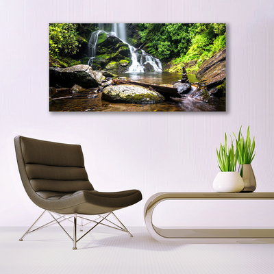 Quadro acrilico Cascata Las Natura Potok