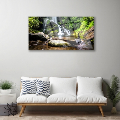 Quadro acrilico Cascata Las Natura Potok