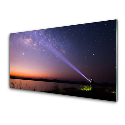 Quadro vetro acrilico Stelle notturne della Via Lattea