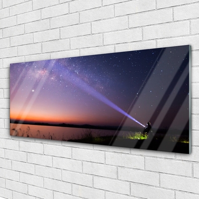 Quadro vetro acrilico Stelle notturne della Via Lattea
