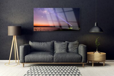 Quadro vetro acrilico Stelle notturne della Via Lattea