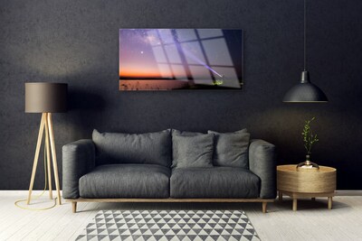 Quadro vetro acrilico Stelle notturne della Via Lattea