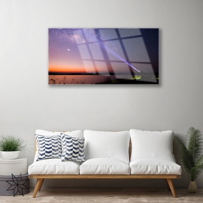 Quadro vetro acrilico Stelle notturne della Via Lattea