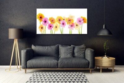 Quadro acrilico Fiori colorati di gerbere