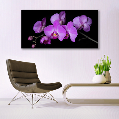 Quadro su vetro acrilico Orchidea Fiori di orchidea