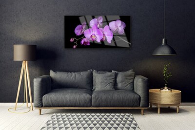 Quadro su vetro acrilico Orchidea Fiori di orchidea