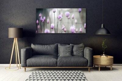 Quadro in vetro acrilico Fiori di campo della natura