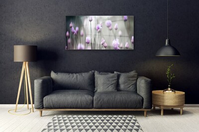 Quadro in vetro acrilico Fiori di campo della natura