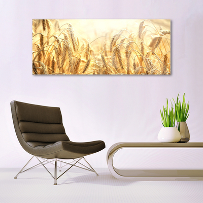 Quadro acrilico Campo di cereali Orecchie Natura