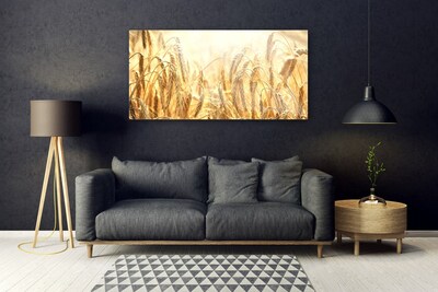 Quadro acrilico Campo di cereali Orecchie Natura