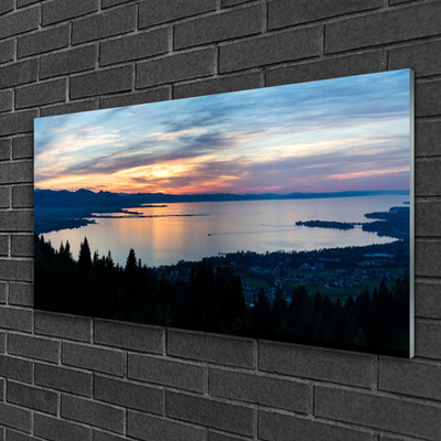 Quadro acrilico Paesaggio della spiaggia dell'oceano