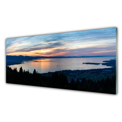 Quadro acrilico Paesaggio della spiaggia dell'oceano