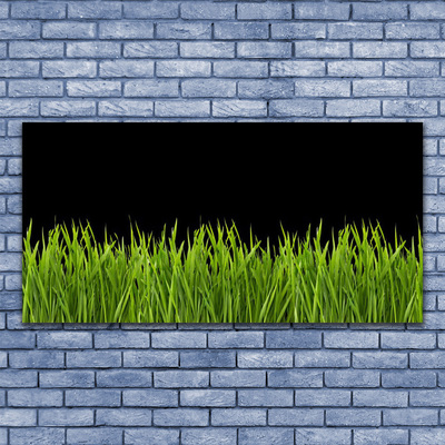 Quadro in vetro acrilico Natura dell'erba verde
