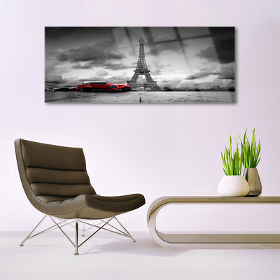 Quadro acrilico Vista di Parigi della Torre Eiffel