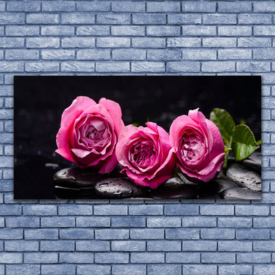 Quadro acrilico Rose Pietre Zen Spa Natura