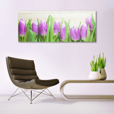 Quadro su vetro acrilico Tulipani, fiori, natura