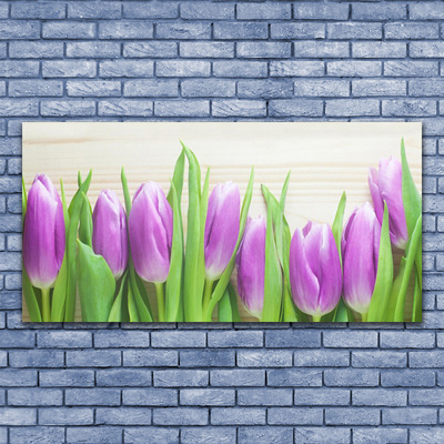 Quadro su vetro acrilico Tulipani, fiori, natura