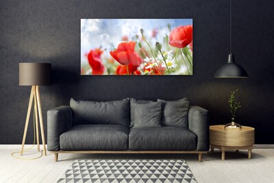 Quadro acrilico Papaveri Margherita Fiori