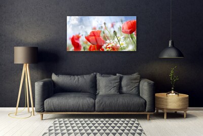 Quadro acrilico Papaveri Margherita Fiori