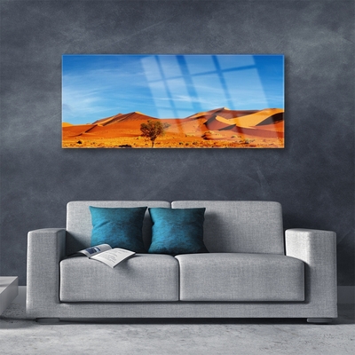 Quadro acrilico Paesaggio di sabbia del deserto