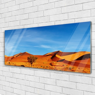 Quadro acrilico Paesaggio di sabbia del deserto