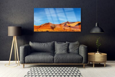 Quadro acrilico Paesaggio di sabbia del deserto