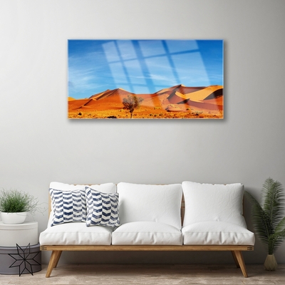 Quadro acrilico Paesaggio di sabbia del deserto