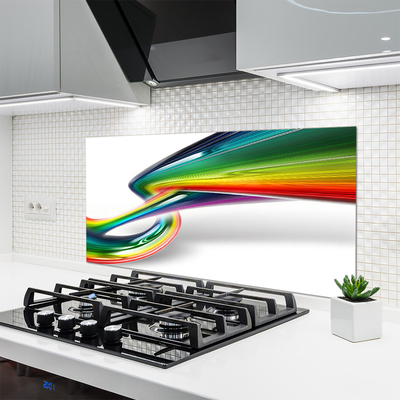 Pannello cucina paraschizzi Astrazione dell'arte arcobaleno