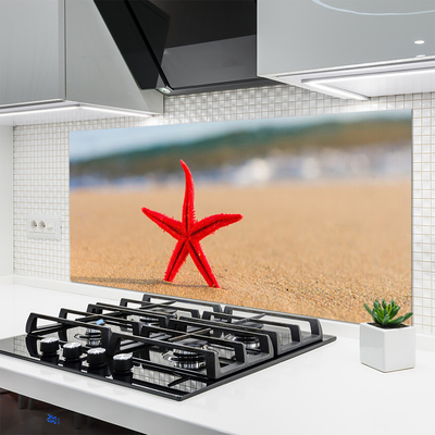 Pannello cucina paraschizzi Arte della stella marina della spiaggia