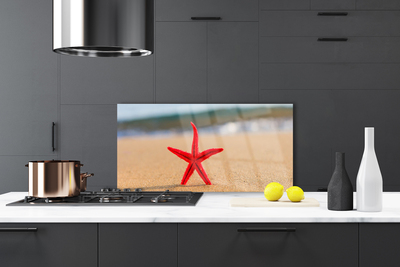 Pannello cucina paraschizzi Arte della stella marina della spiaggia