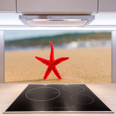 Pannello cucina paraschizzi Arte della stella marina della spiaggia