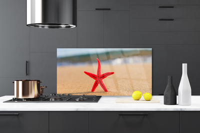Pannello cucina paraschizzi Arte della stella marina della spiaggia