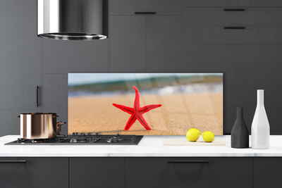 Pannello cucina paraschizzi Arte della stella marina della spiaggia