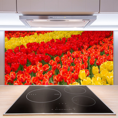 Rivestimento parete cucina Fiori di tulipani