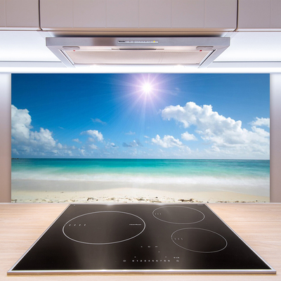 Pannello rivestimento parete cucina Paesaggio del sole della spiaggia del mare