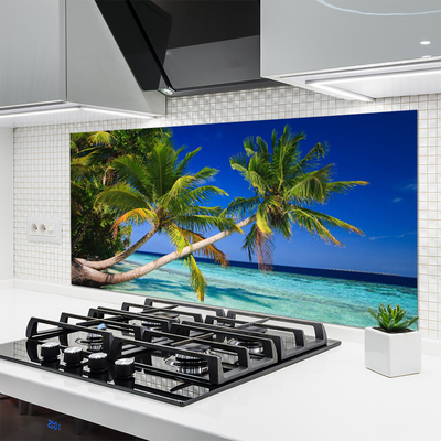 Rivestimento parete cucina Paesaggio del mare della palma