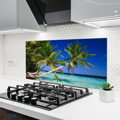Rivestimento parete cucina Paesaggio del mare della palma