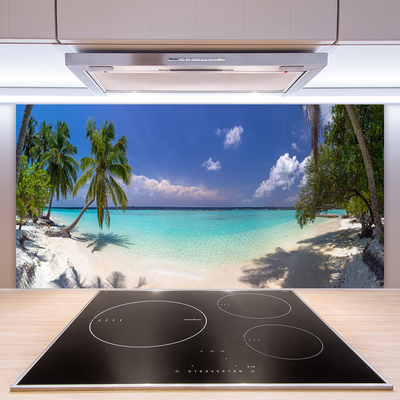 Pannello paraschizzi cucina Mare spiaggia Palma Paesaggio