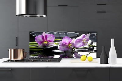 Rivestimento parete cucina Pianta dell'orchidea del fiore