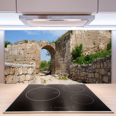 Rivestimento parete cucina Edificio di architettura in rovina