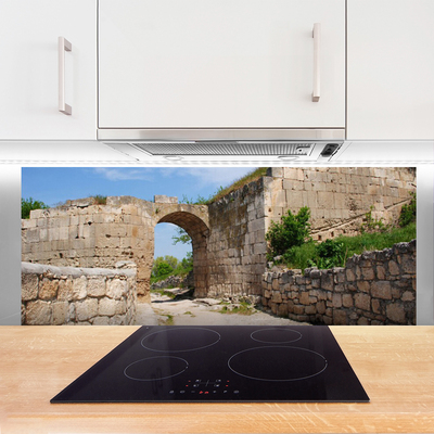 Rivestimento parete cucina Edificio di architettura in rovina