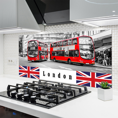 Rivestimento parete cucina Arte dell'autobus di Londra