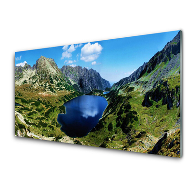 Rivestimento parete cucina Paesaggio del lago di montagna