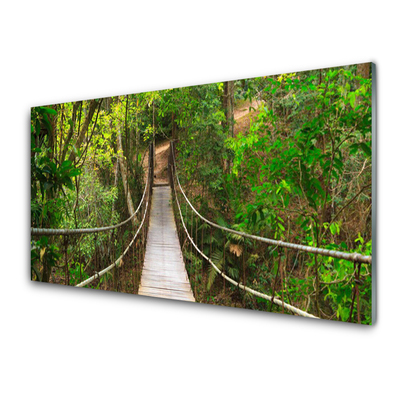 Pannello retrocucina Ponte della giungla della foresta tropicale